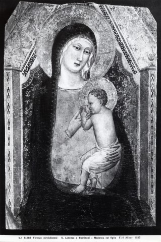 Alinari, Fratelli — Firenze (Arcidiocesi) S. Lorenzo a Montisoni - Madonna col figlio — insieme